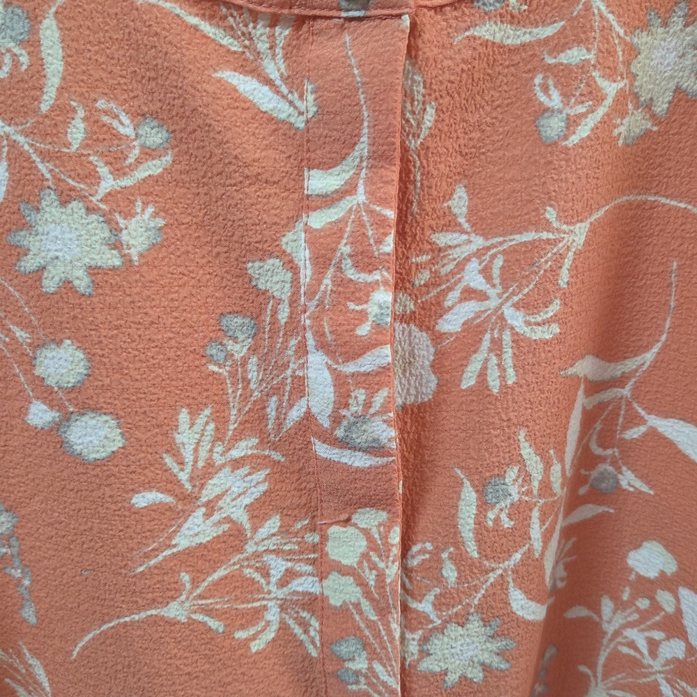 Calvin Klein Coral Floral Blouse - Picture 4 of 6